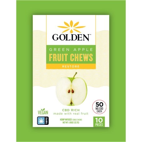 Chalice - Fruit Chews Green Apple Hemp CBD Pack - Edible - 500mg