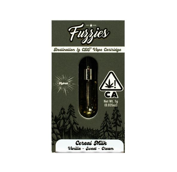 Fuzzies Cereal Milk 1g Cannabis Derived Terps Cartridge 89%