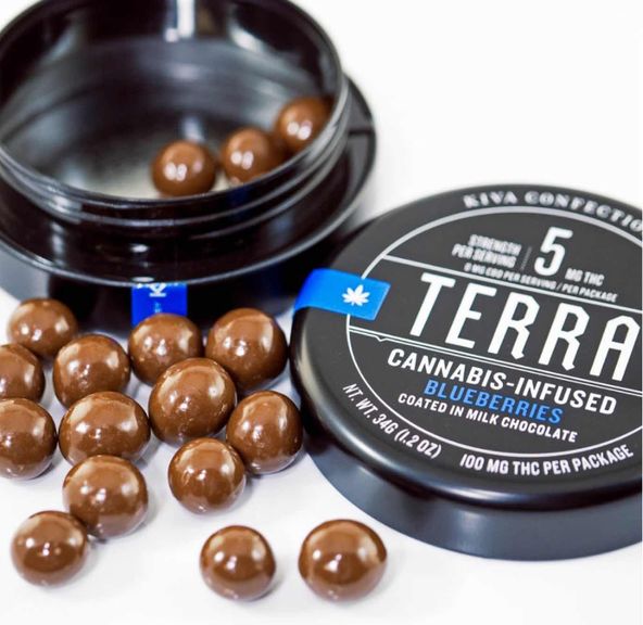Kiva Terra Blueberry Bites 100mg