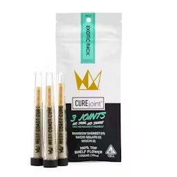 West Coast Cure - Bacio Gelato, Mochi, Rainbow Sherbert - 3pk/3g Preroll