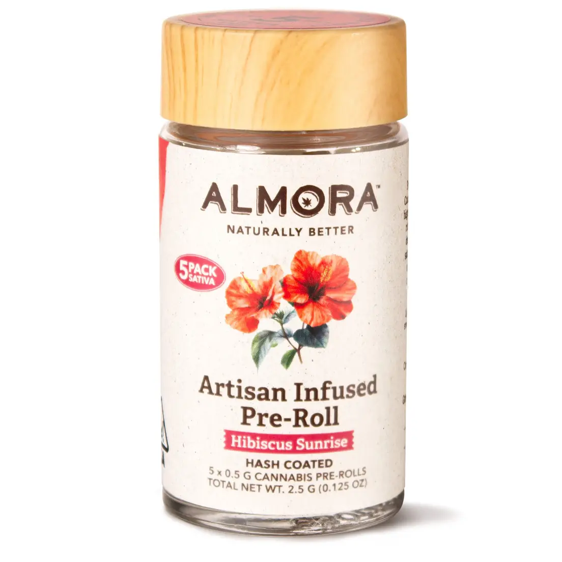 Hibiscus Sunrise 5pk Artisan Infused Pre Rolls 2.50 g