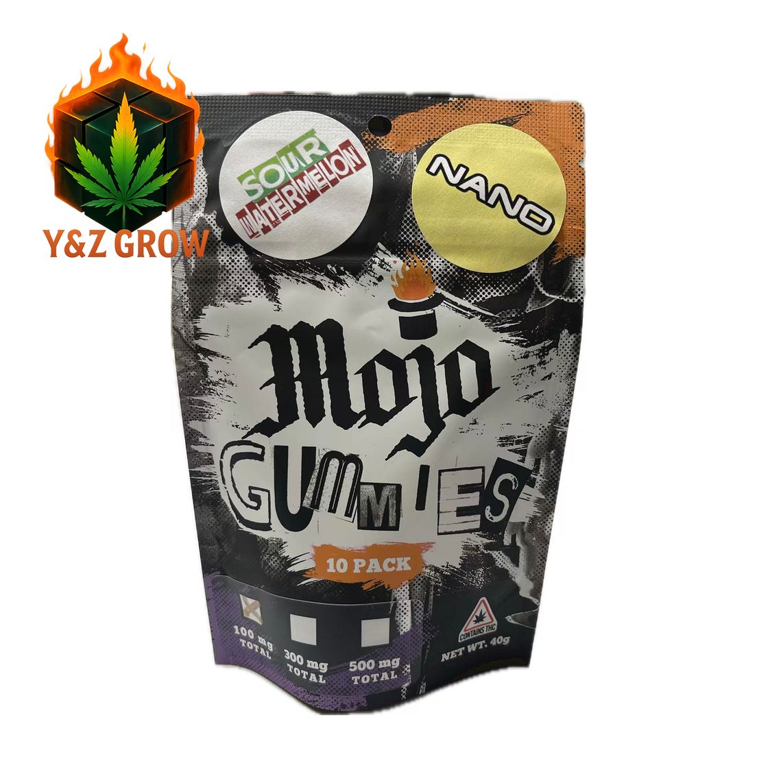 Nano Mojo Gummies - Sour Watermelon 100mg (Nano)