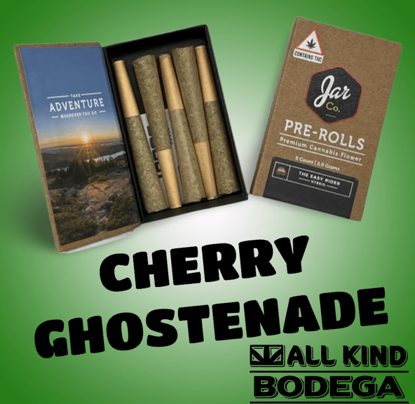 Cherry Ghostenade .5g Preroll 5 pack (2.5g total) (@jarcannabis2.0)