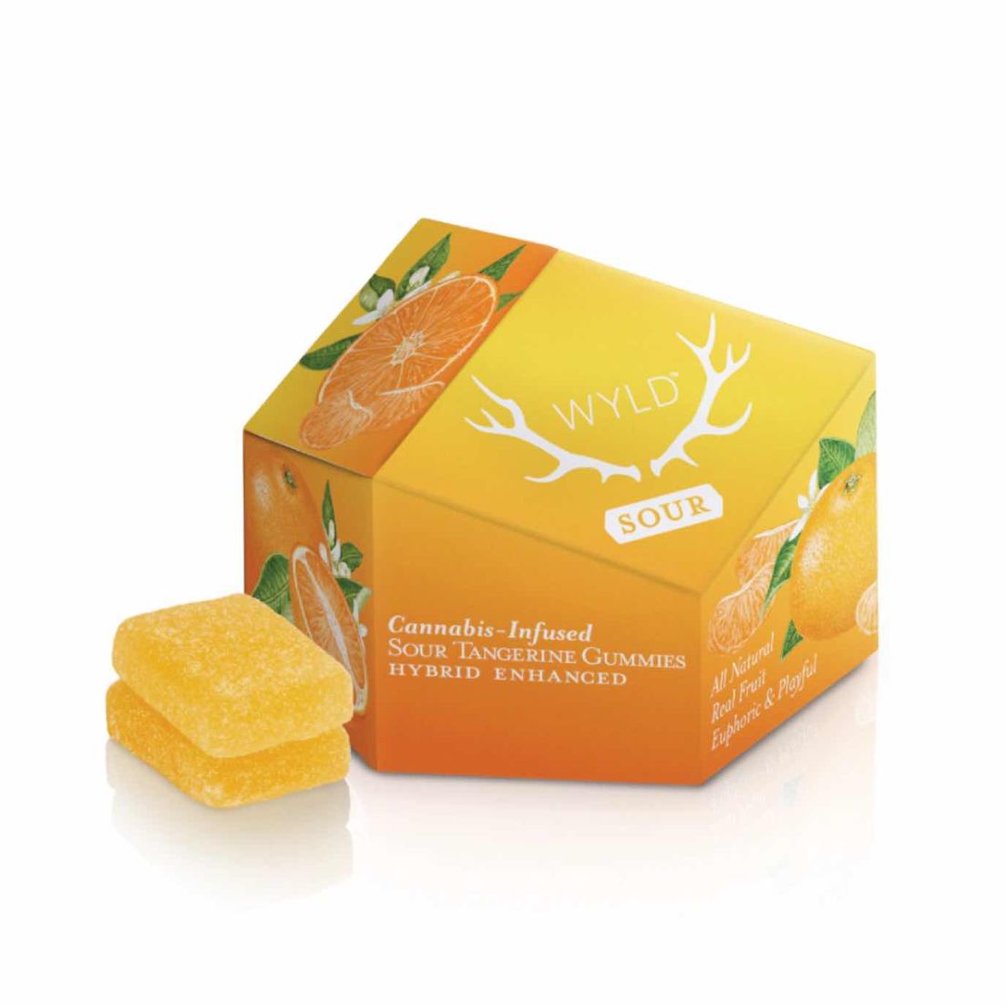 Wyld Fruit Chews Sour Tangerine 100mg