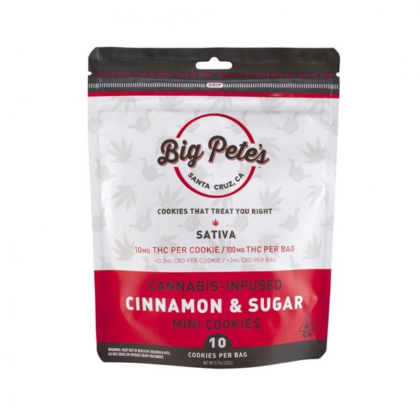 [Big Petes Treats] THC Cookies - 100mg - Cinnamon Sugar (S)