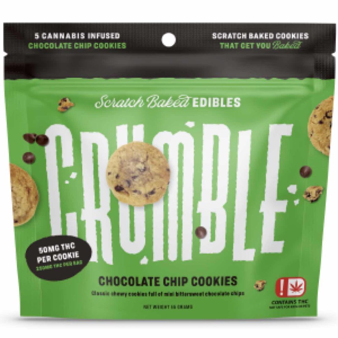 Crumble - 250mg Chocolate Chip Cookies