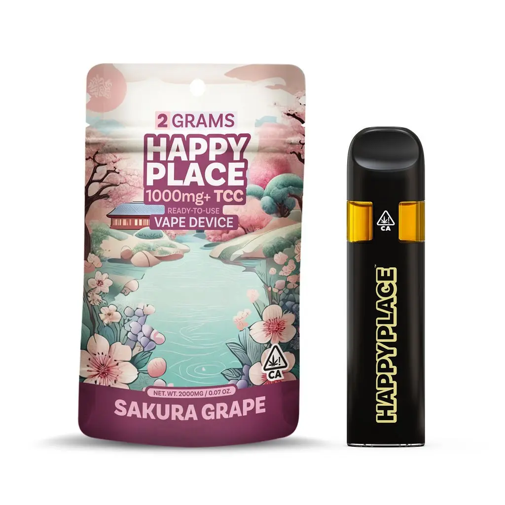 Happy Place AIO Vape Sakura Grape 2g