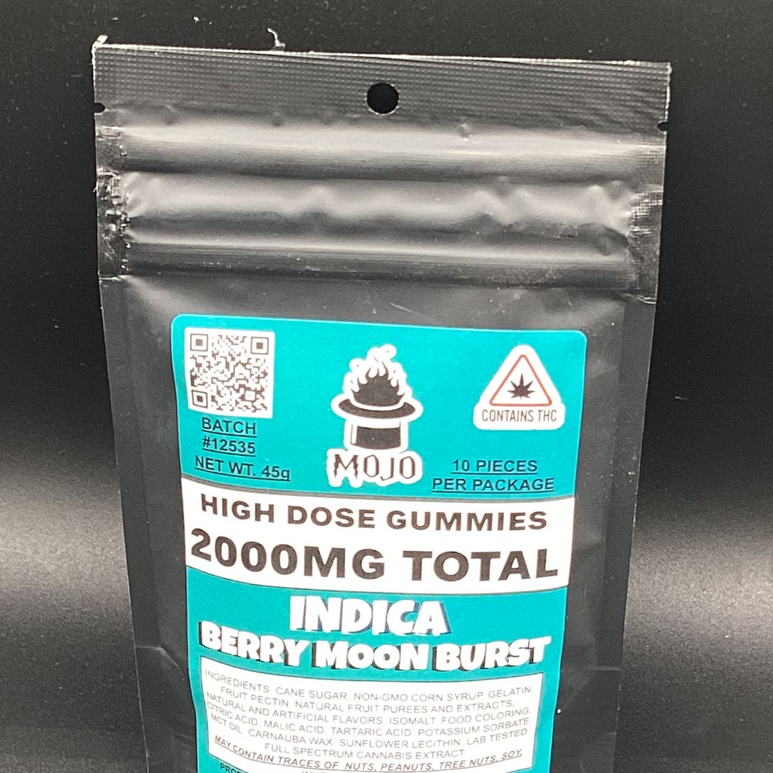 Mojo Medibles- Indica Berry Moon Burst- Gummies- 2000mg