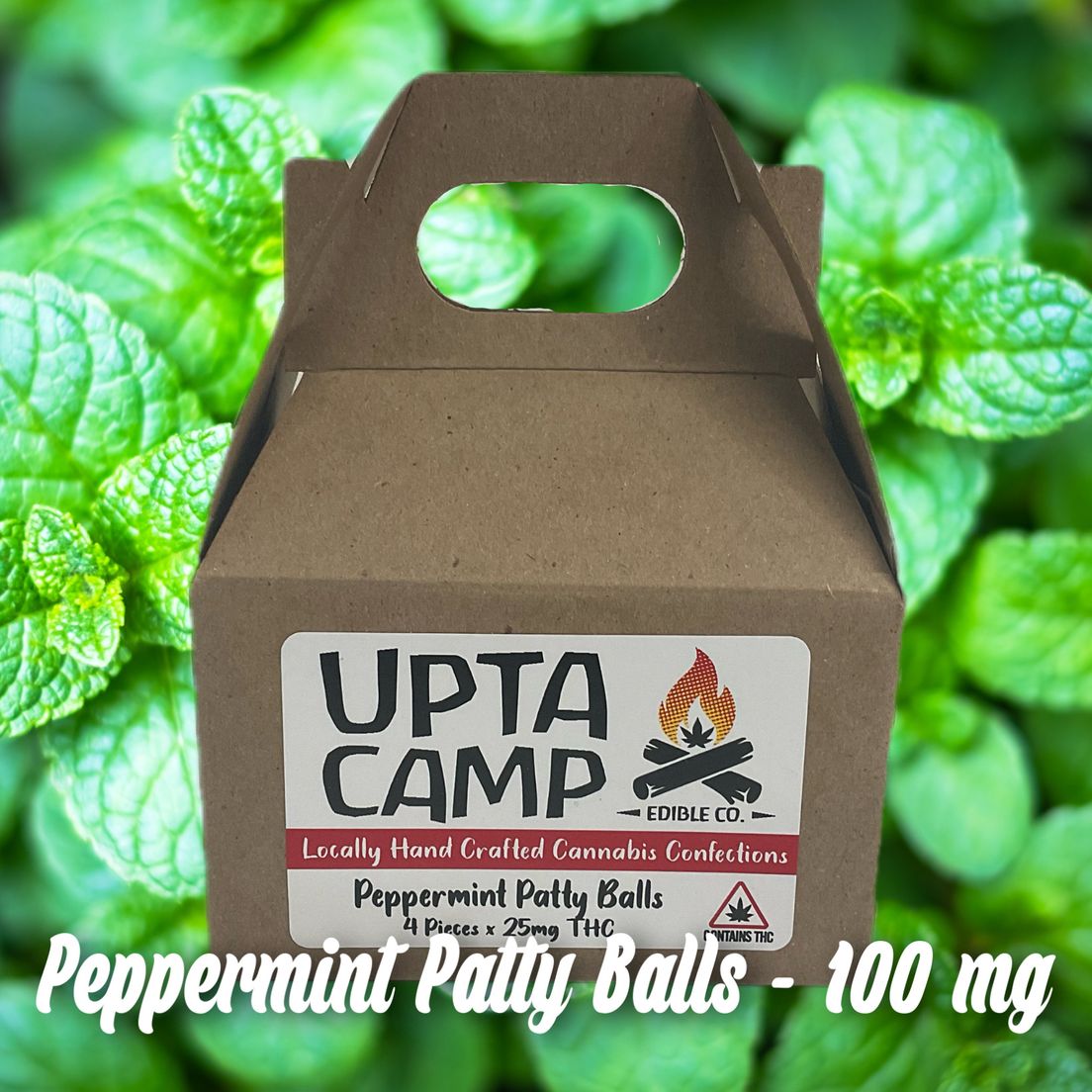 Upta Camp Peppermint Patty Balls - 100 mg