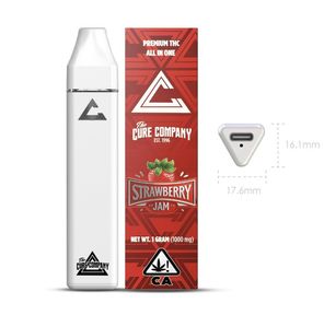 Cure Company Strawberry Jam 1g All in One Vape 78%