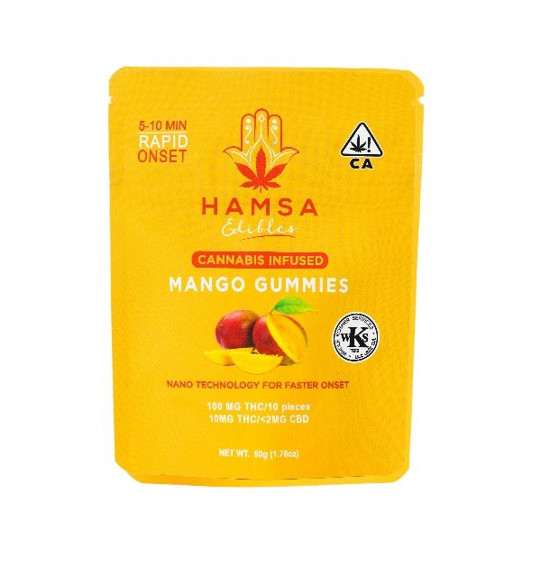 Hamsa - Mango Kosher Gummies 100mg