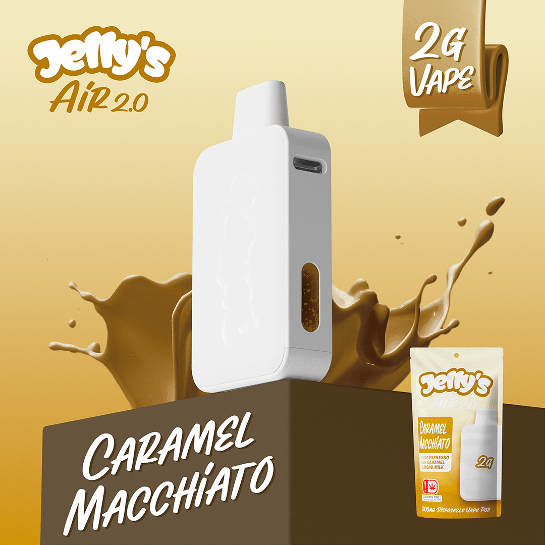 JELLY'S 2G CARAMEL MACCHIATO DISPOSABLE VAPE