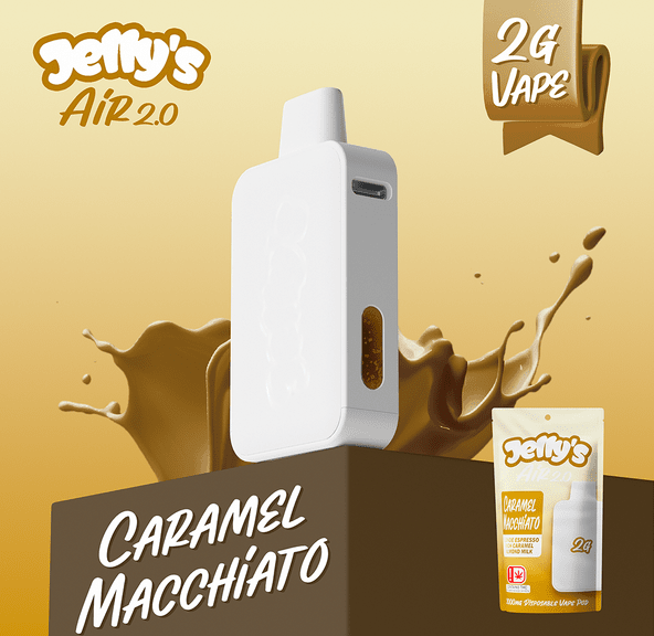 JELLY'S 2G CARAMEL MACCHIATO DISPOSABLE VAPE