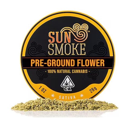 SunSmoke - Sativa Blend (25.68% Sativa) - 28grams Pre-ground Flower
