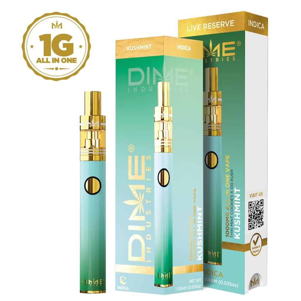 Dime Industries - Kush Mints Live Reserve 1000mg All in One Device - 1 g