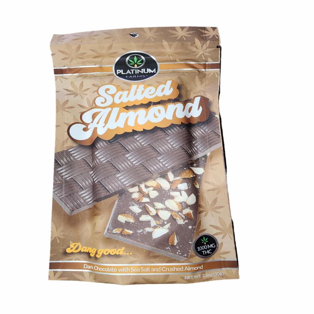 Platinum Farms Craft Chocolate Bar 1000mg - Salted Almond