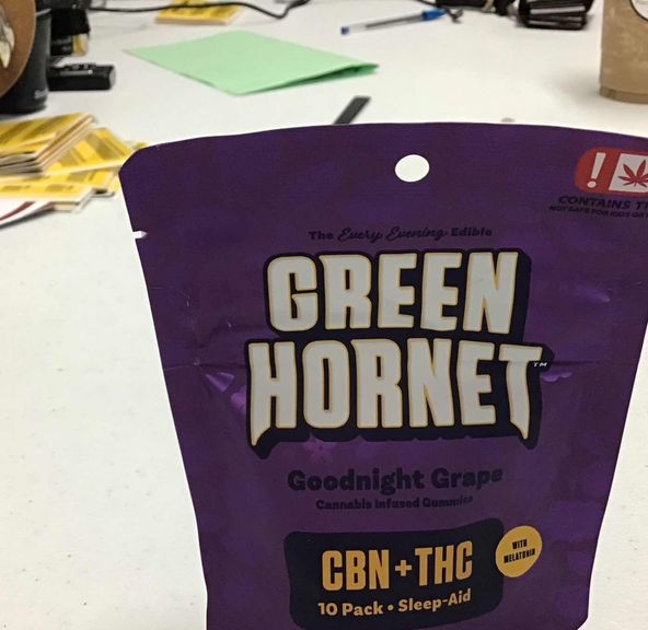 Green Hornet Gummy Goodnight Grape
