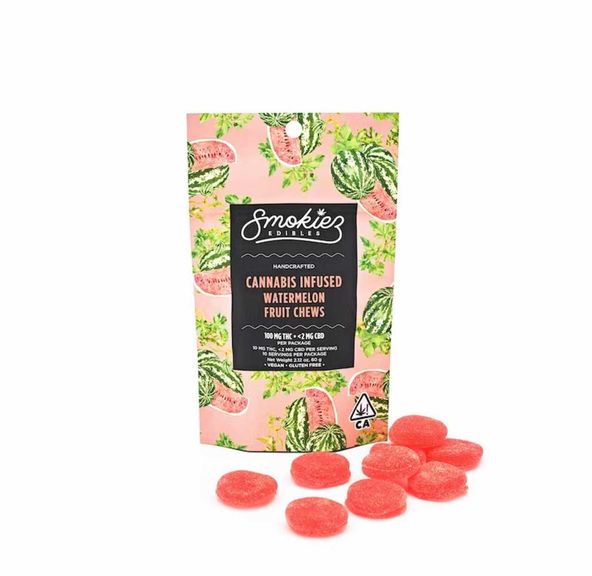 Smokiez Fruit Chews Watermelon 100mg