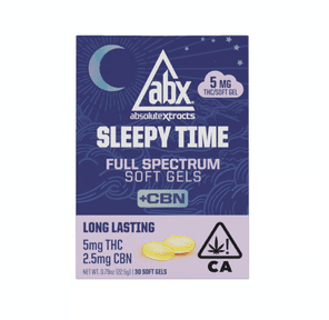 Absolute Xtracts Sleepy Time Solventless + CBN Soft Gels 5mg THC 30pk