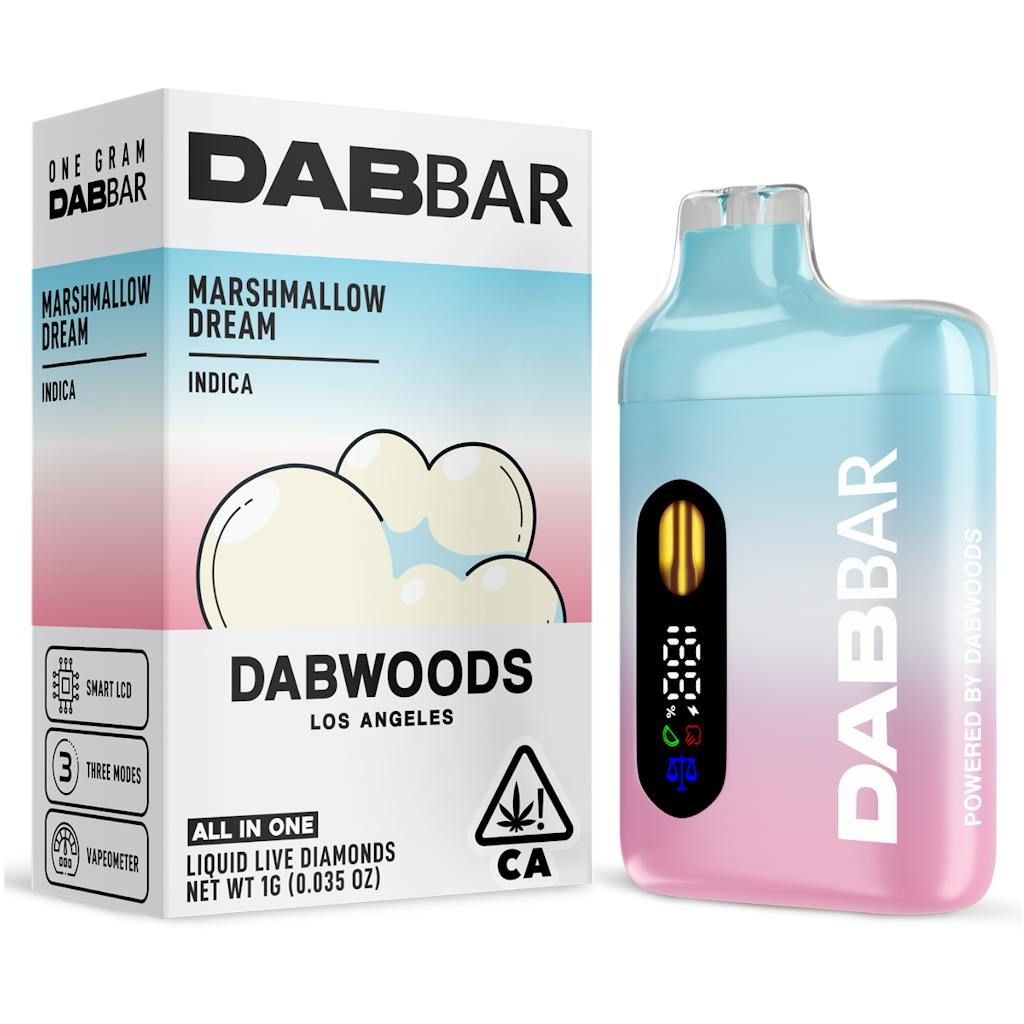 Dabwoods - Dab Bar Liquid Diamond - Marshmallow Dream 1g