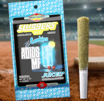 Sluggers Hit x Cookies - Adios MF - Infused Prerolls - 5pk - 3.5g - Indica