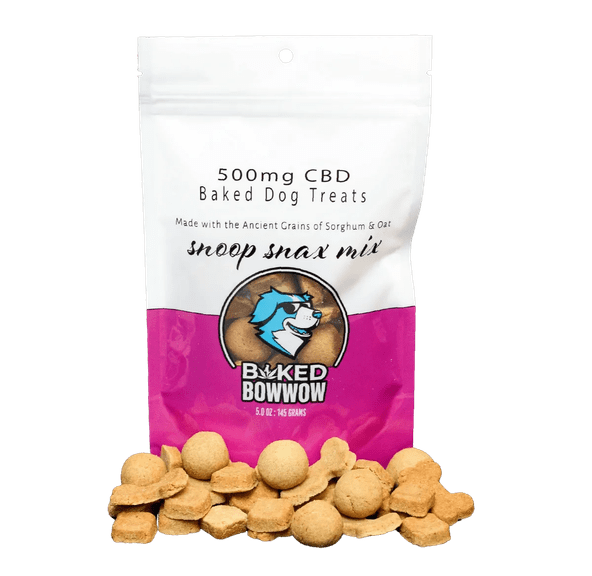 BAKED BOWWOW SNOOP SNAX MIX CBD DOG TREATS 500MG