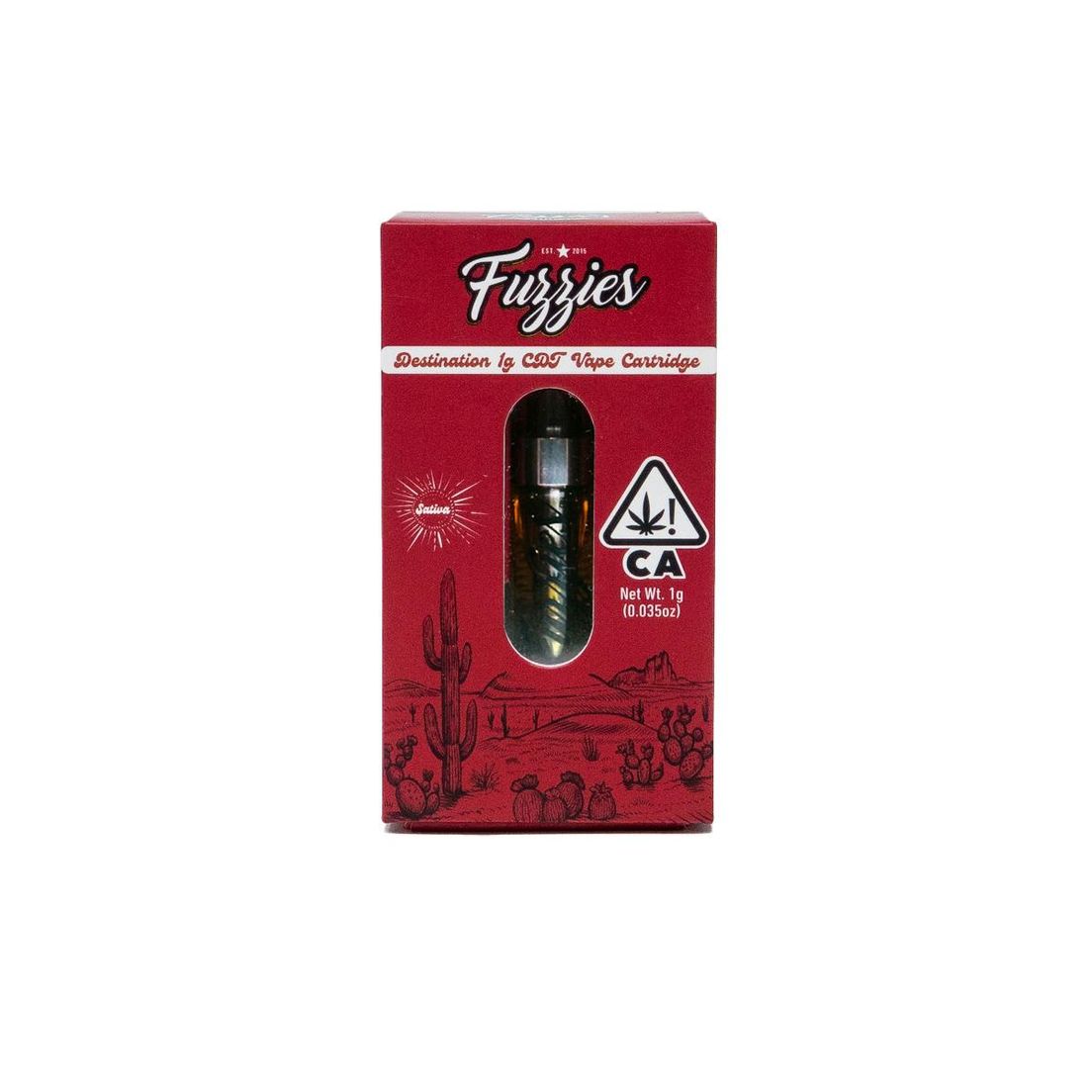 Fuzzies Mojave Jack 1g Cannabis Derived Terps Cartridge 86.41%
