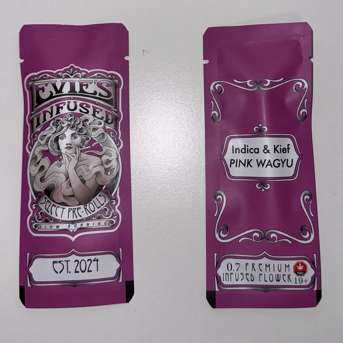 Evie’s Infused 0.7g Indica & Kief $7