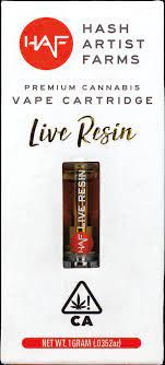 Hash Artist Farms - Grapple Pie - Live Resin Cartridge - 1g - Hybrid