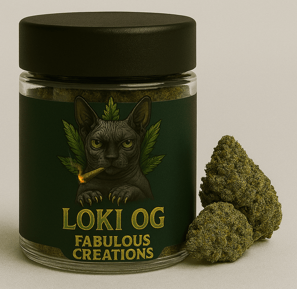 FABULOUS CREATIONS LOKI OG 14G INDICA INDOOR PREMIUM FLOWER 33%THC