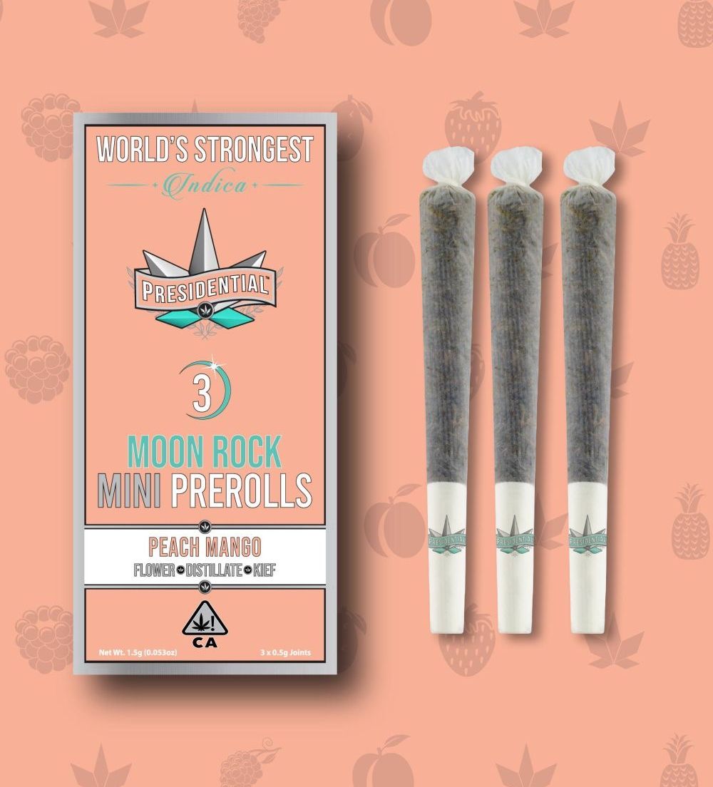 Presidential- Peach Mango Mini Prerolls 3pk 1.5g (I)