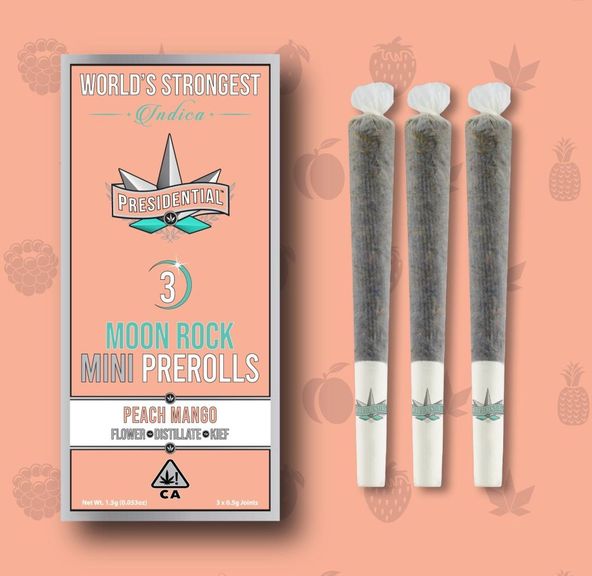 Presidential- Peach Mango Mini Prerolls 3pk 1.5g (I)