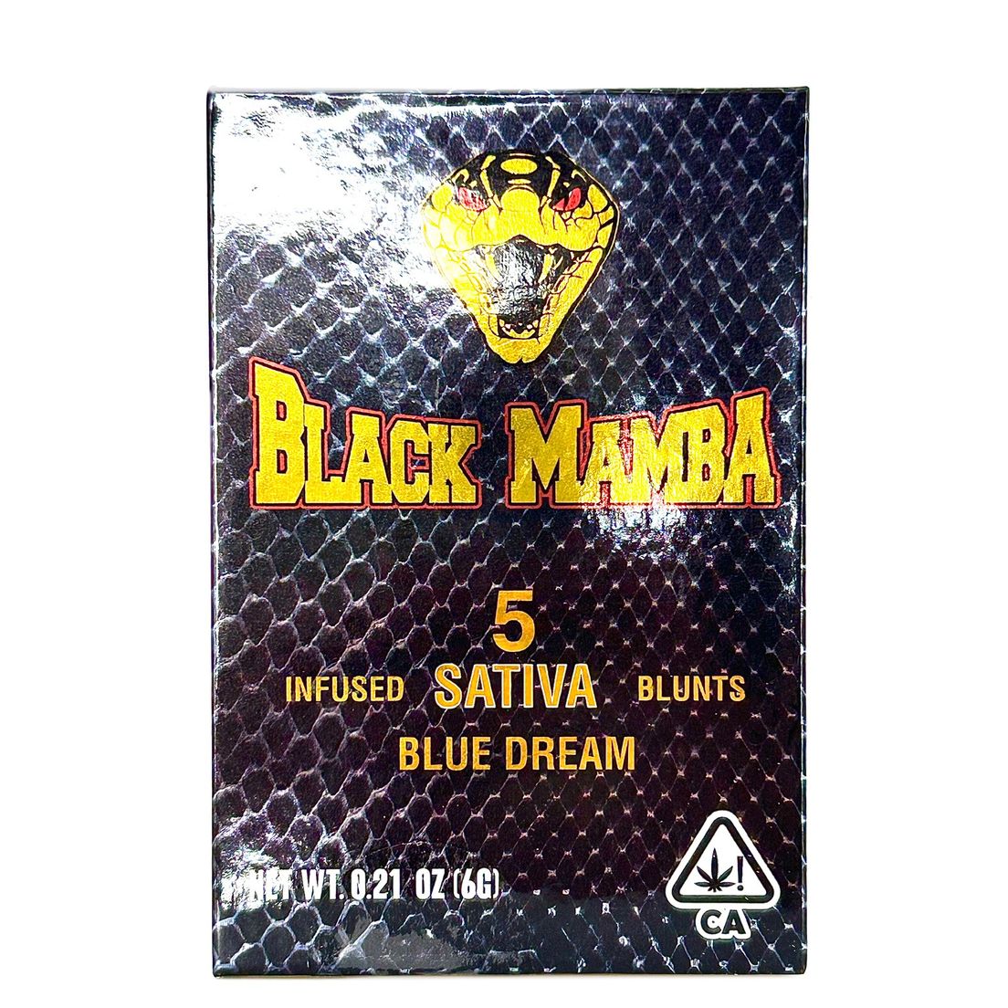 BLACK MAMBA - Blue Dream - 5pk x 1.2g = 6g, INFUSED BLUNTS!
