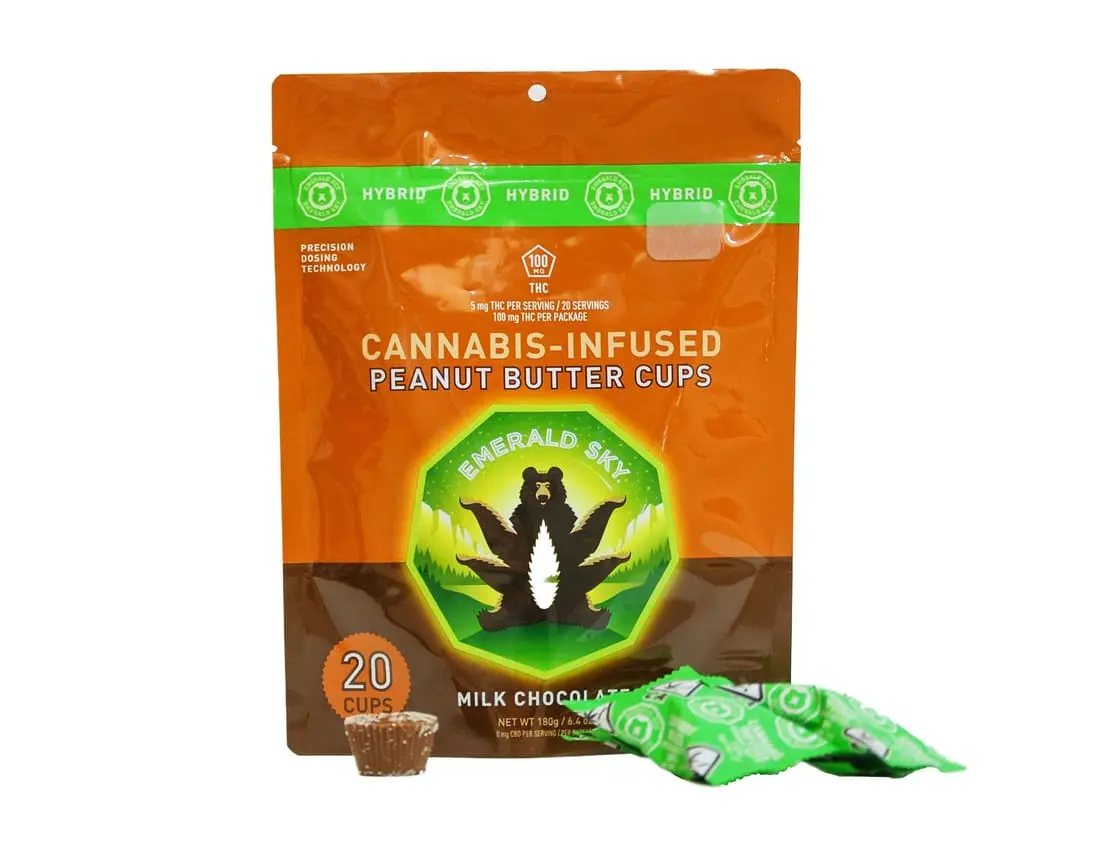 Emerald Sky - Peanut Butter Cups Hybrid - 20pk - Edibles - 100mg