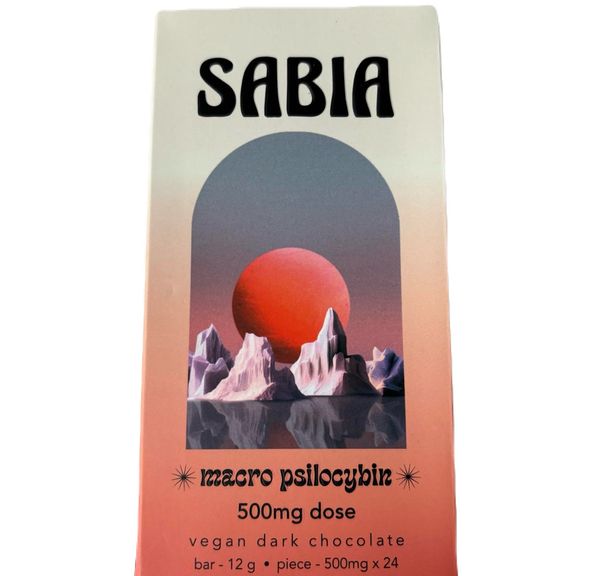 Sabia Macro psilocybin Chocolate Bar 12g