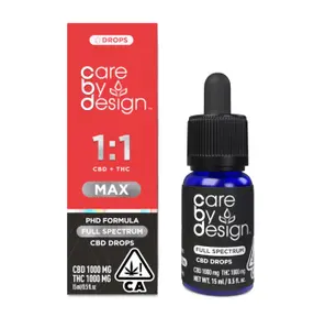 Care By Design - 1:1 Full Spectrum CBD Drops - Tincture - 100mg