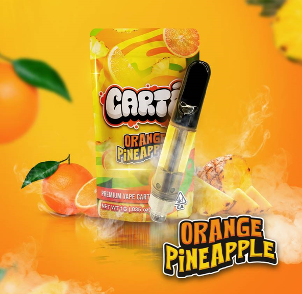 ⠀1g Orange Pineapple CARTÉ Cartridge