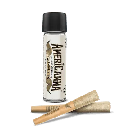AmeriCanna Infused Pre-Roll 2pk Fruit Bedrock 1.3g