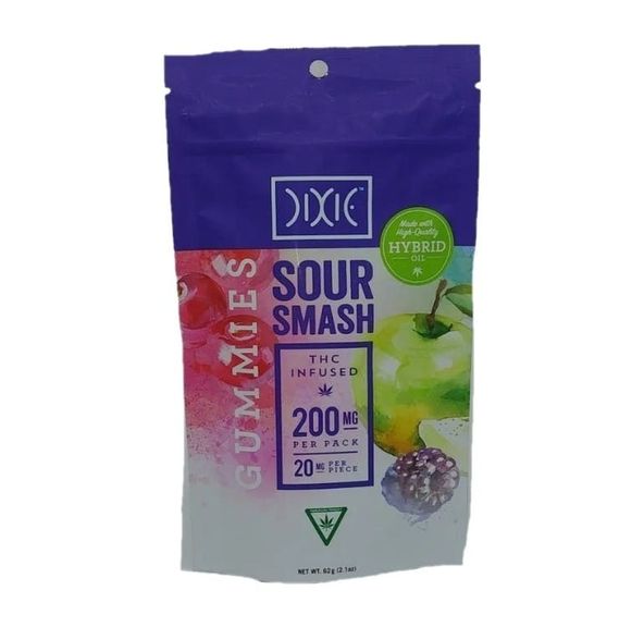 Dixie - Edible - THC Gummies - Sour Smash (Hybrid) - 200mg