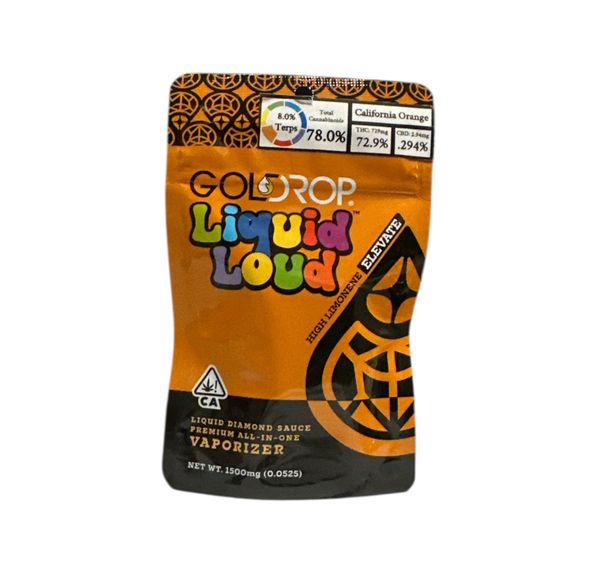 Gold Drop - California Orange Liquid Loud Disposable Vape 1.5g
