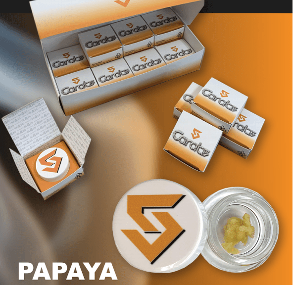5CARATS - PAPAYA MANGO BADDER LIVE RESIN 67%THC