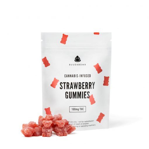 BuudaBomb Strawberry Gummies 100mg
