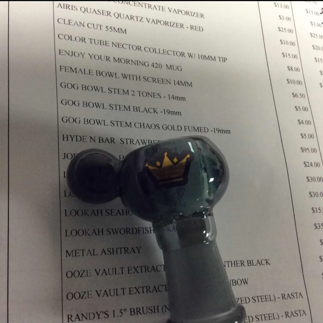 female bowl with screen 14mm