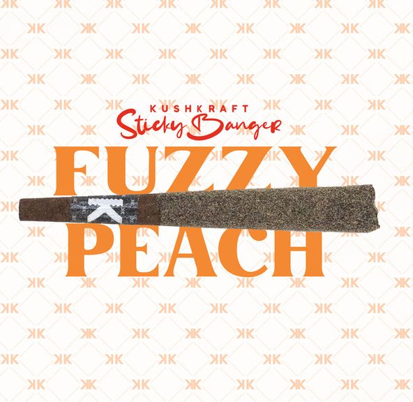 1 x 1g Shatter Infused Blunt Hybrid Fuzzy Peach by KushKraft