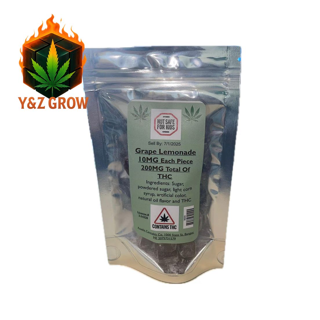 Acadia - Hard Candy - Grape Lemonade 200 MG (10mg ea)