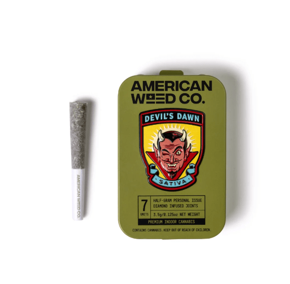 American Weed Co. Infused Pre-roll Pack Devil's Dawn 3.5g