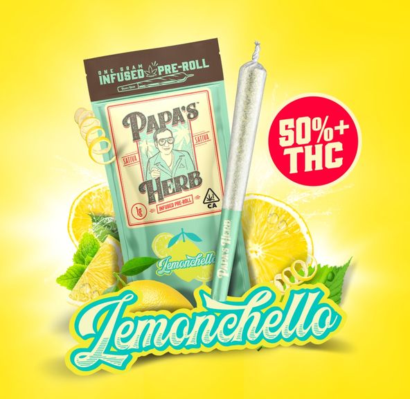 1g Lemonchello INFUSED Pre Roll - PAPAS HERB