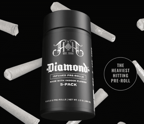 Heavy Hitters Diamond Infused Pre-roll 5pk Bubba's Girl 2.5g