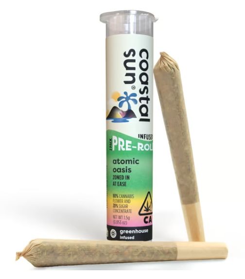 Coastal Sun - Atomic Oasis Infused 2pk Preroll 1.5g