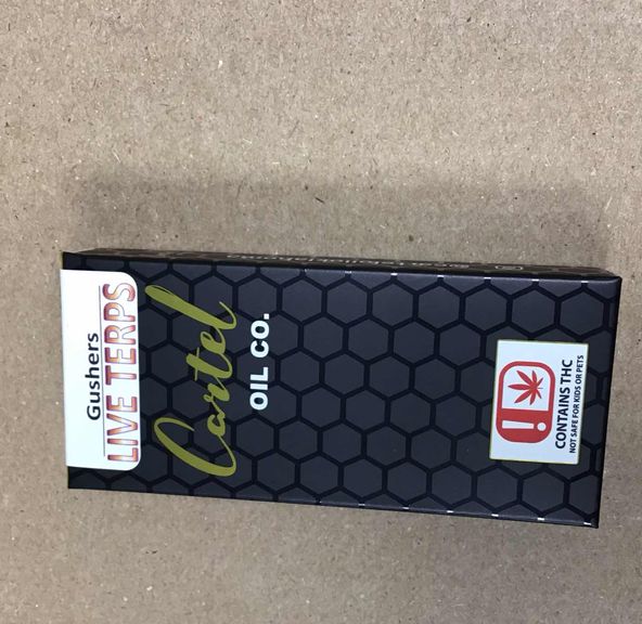 Gushers Indica Live Terps Cartel Oil Co Cartridge 1g